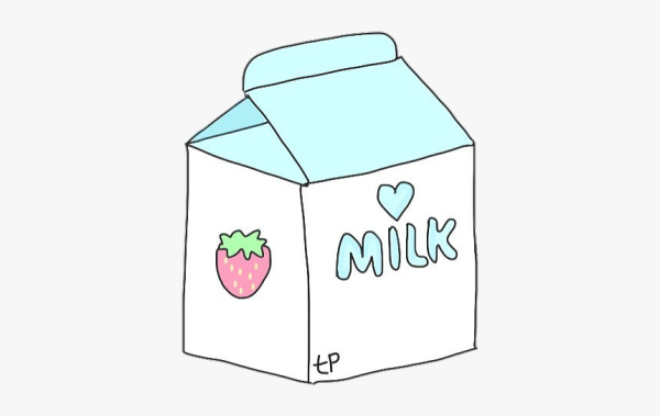 Лёгкие рисунки молока