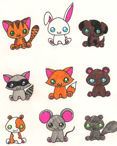 Чиби животные