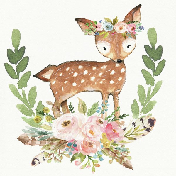 Акварельные зверюшки для детей