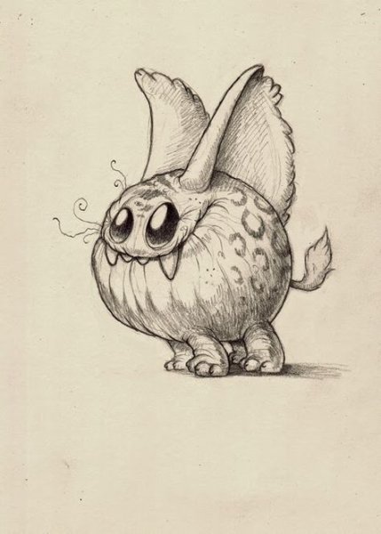 Монстрик карандашом