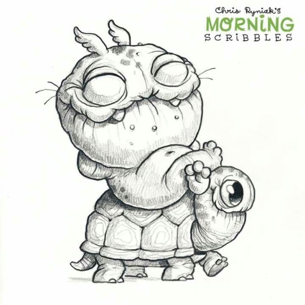 Монстрики для срисовки карандашом