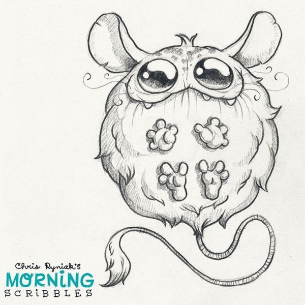 Маленькие монстрики эскиз