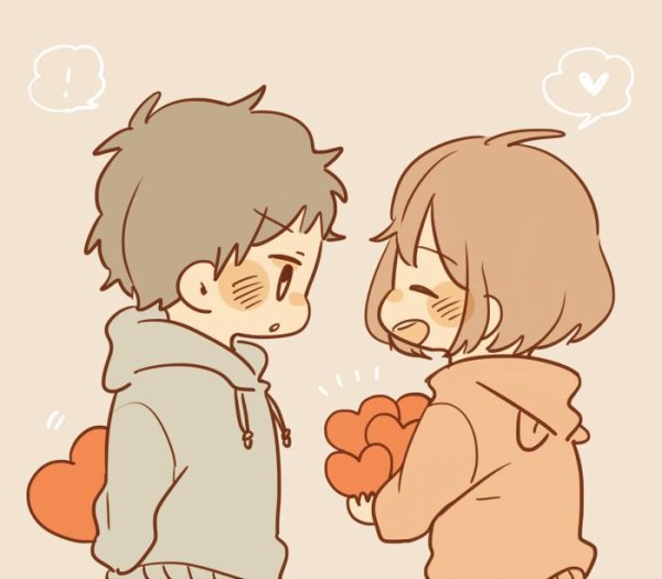 Милый рисунок парочки