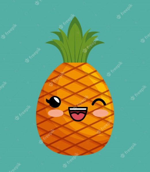 Милые фрукты ананас