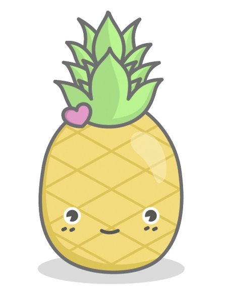 Милые фрукты ананас