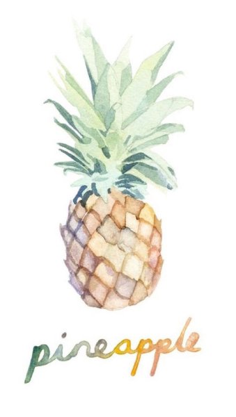 Милые рисуночки с ананасом