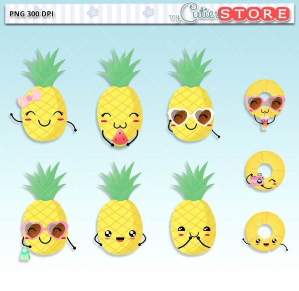 Милый ананас с глазками