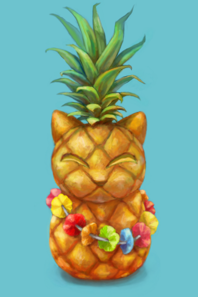 Ананас милый арт