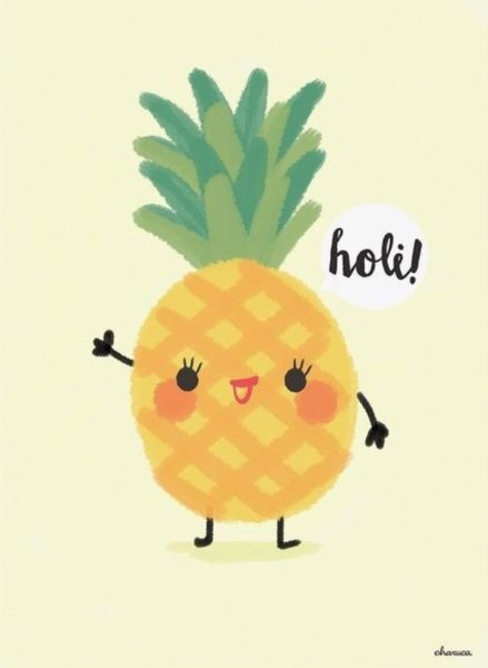 Милые фрукты ананас