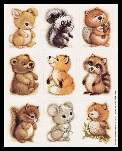 Рисунки зверят для детей