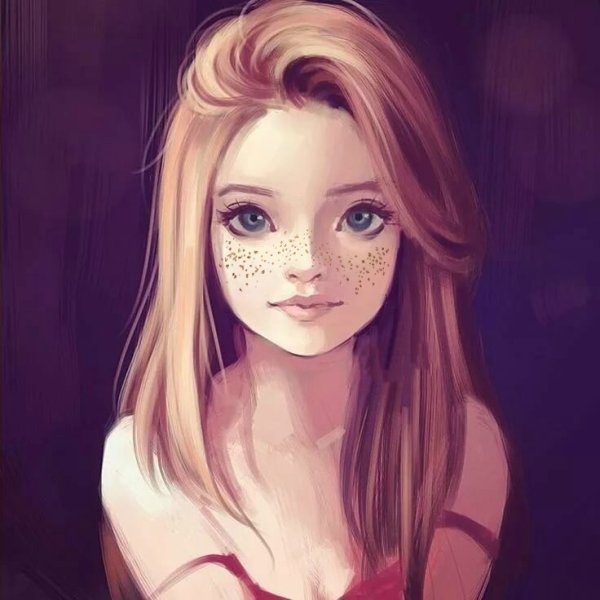 Мультяшная девушка