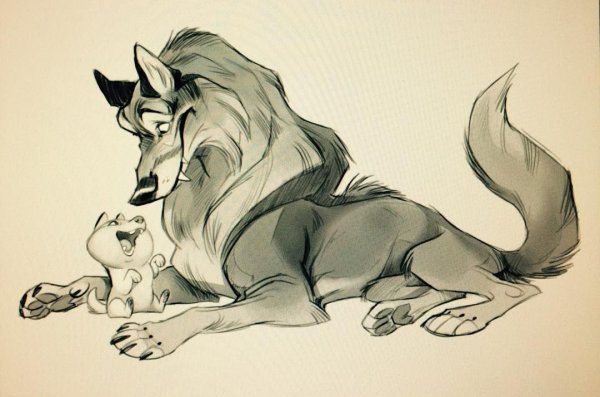 Скетчи Волков