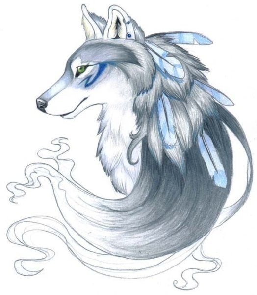 Волк арт карандашом легкие и красивые
