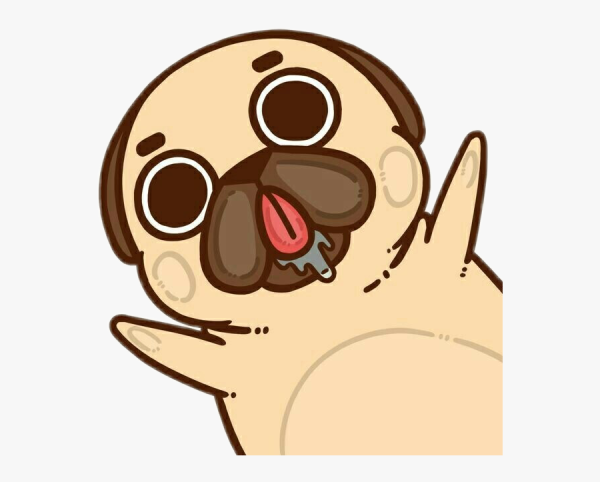 Стикеры милые мопсики