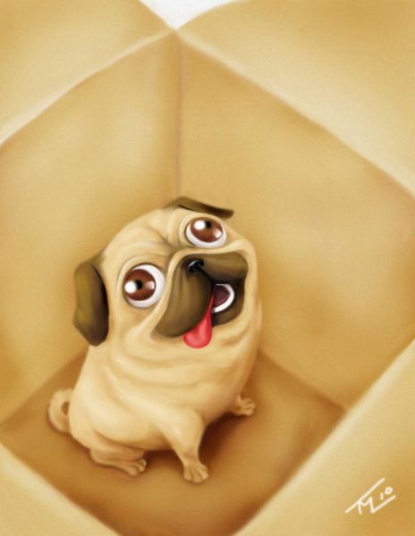 Мопсик мультяшный