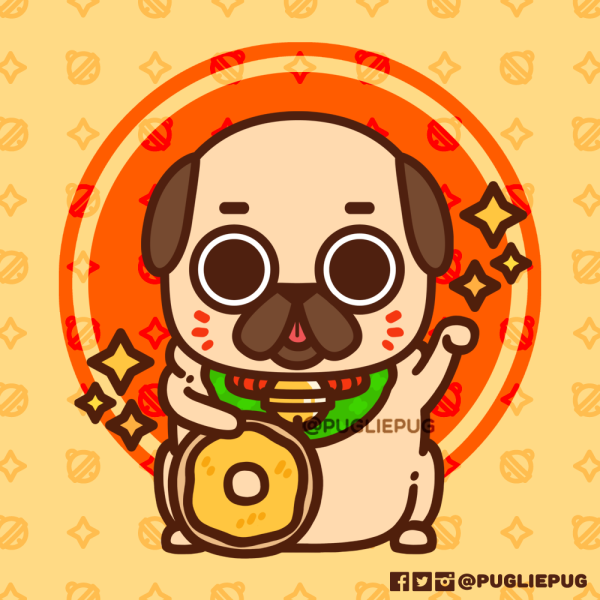 Puglie Pug Стикеры