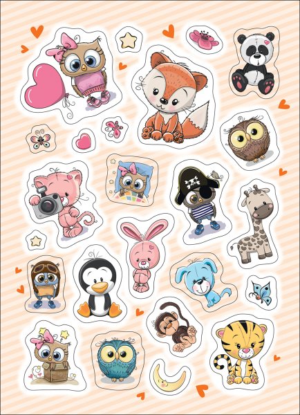 Маленькие наклейки