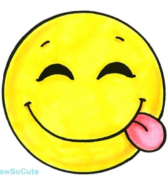 Нарисованный смайлик