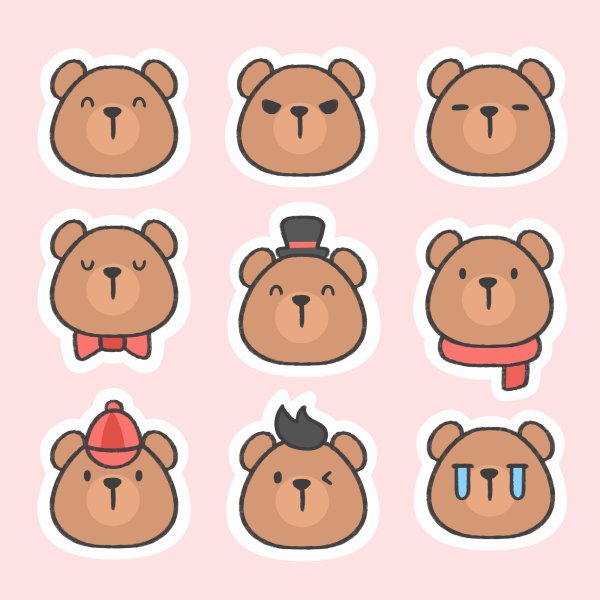 Милые Стикеры для срисовки лёгкие