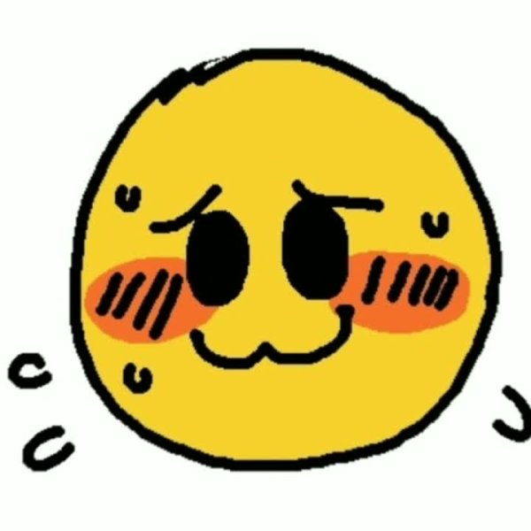 Покрасневший смайлик