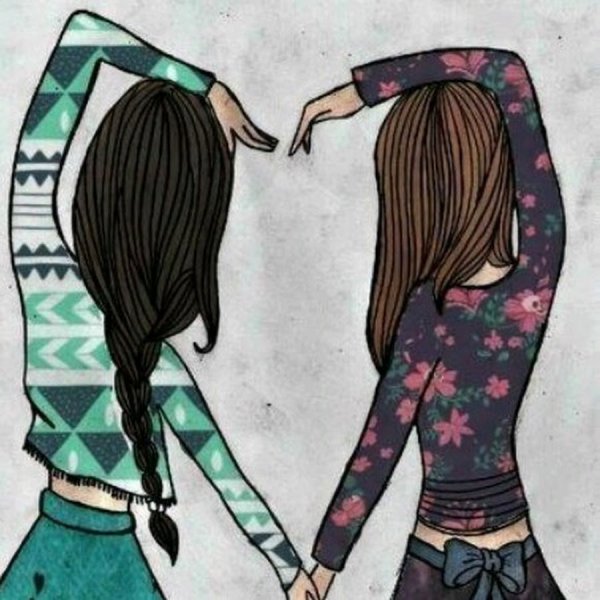 Подруги нарисованные