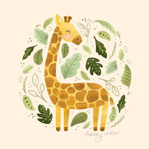 Жирафик арт милый