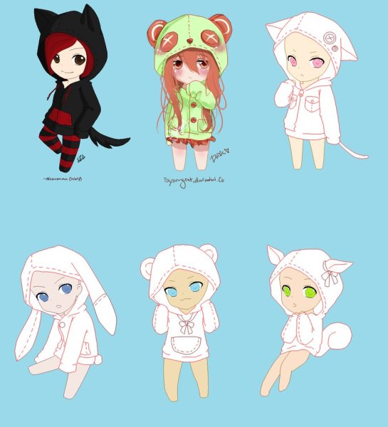 Чиби животные