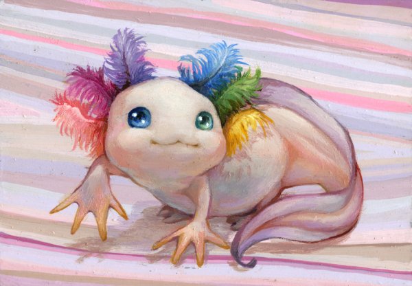 Аксолотль рисуночек