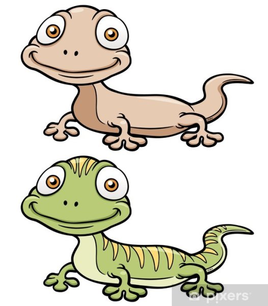 Нарисованные ящерицы милые