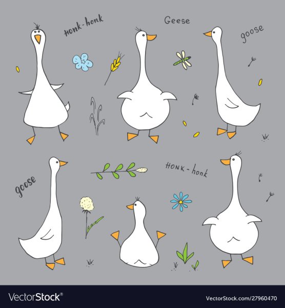 Гусь стилизованный