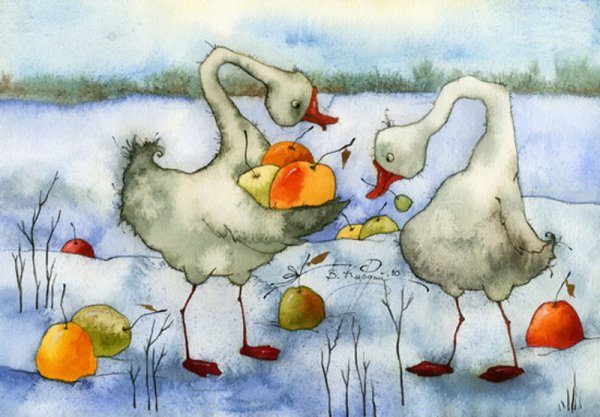 Художник Кирдий Виктория Эрнестовна яблоко