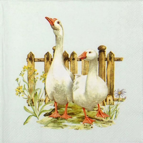 Салфетки для декупажа гуси