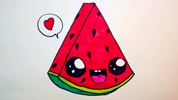 Арбуз для срисовки