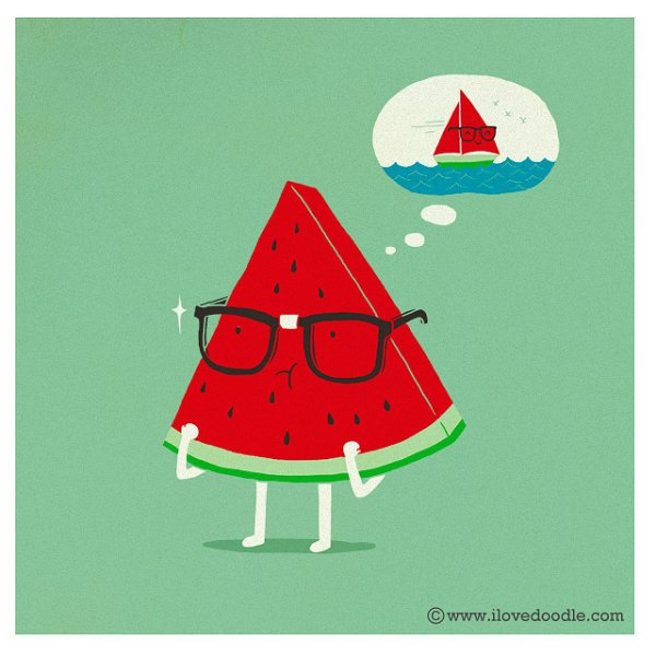 Арбуз рисунок милый