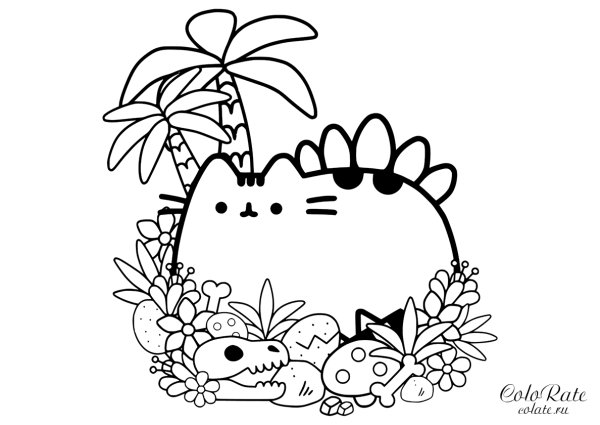 Пушин Кэт раскраска