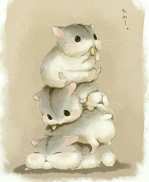 Милые зверюшки арт