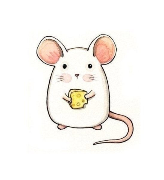 Рисунки для срисовки лёгкие мышки