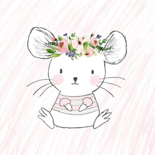 Милые мышки для срисовки