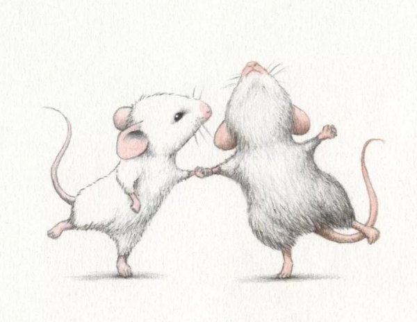 Веселый мышонок