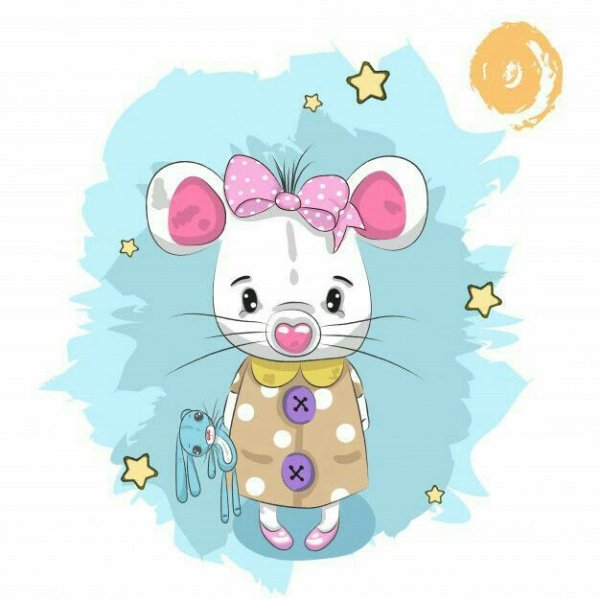 Милые мультяшные мышки