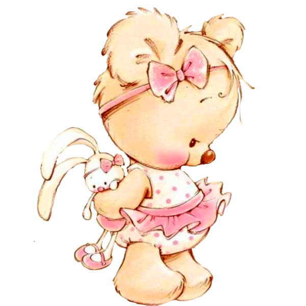 Мультяшные девочки с бантиками