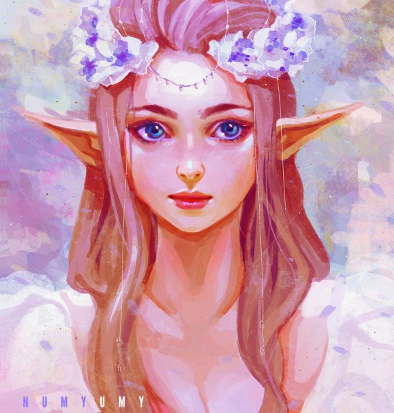 Портрет феи карандашом