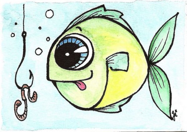 Милые рыбки рисунки