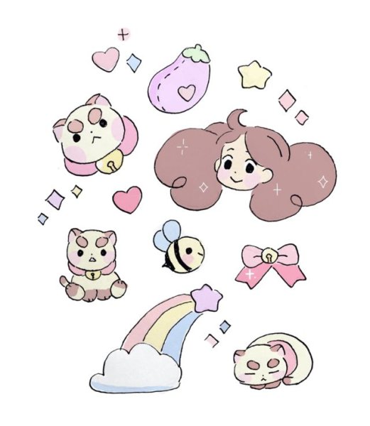 Милые Стикеры для срисовки