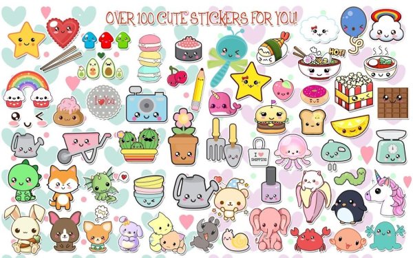 Милые наклейки