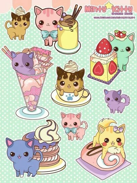 Няшные наклейки