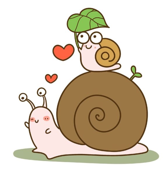 Улитка мультяшная