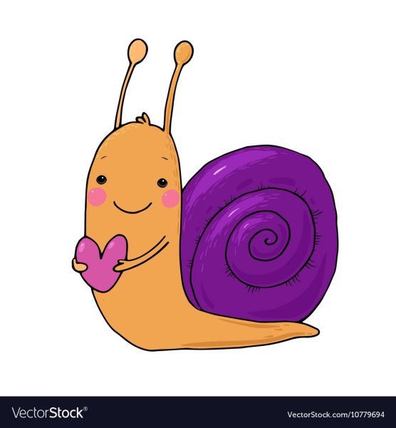 Милые улитки арт