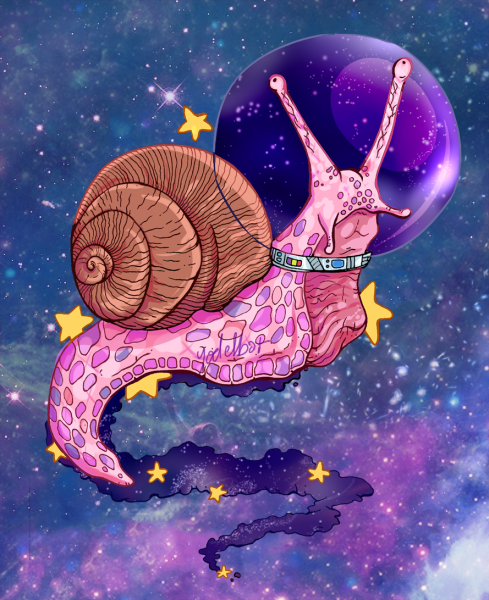 Милые улитки арт