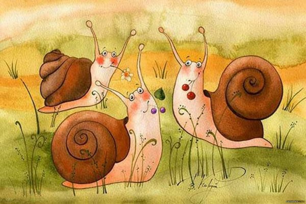 Виктория Кирдий животные акварель